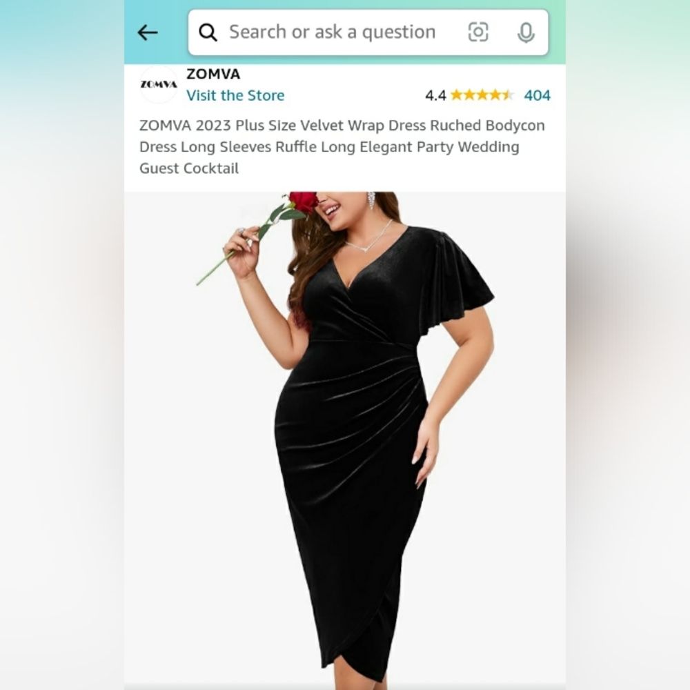 Velvet Wrap Dress